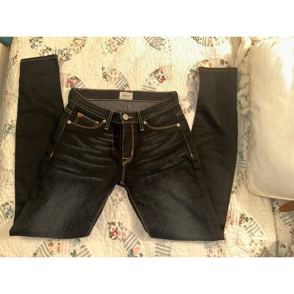 NEW HUDSON NICO MIDRISE SKINNY DARK DENIM JEANS 25 - Picture 1 of 11